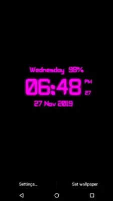 Digi Clock android App screenshot 0