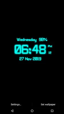 Digi Clock android App screenshot 1